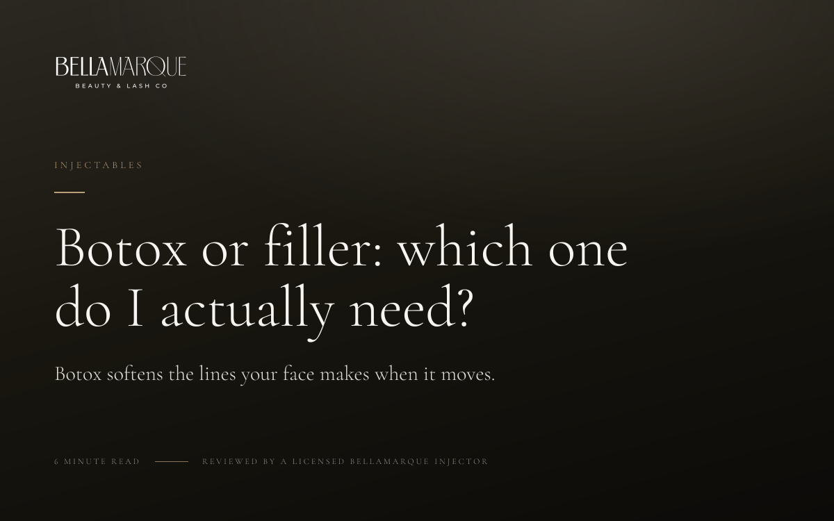 Botox or filler: which one do I actually need?