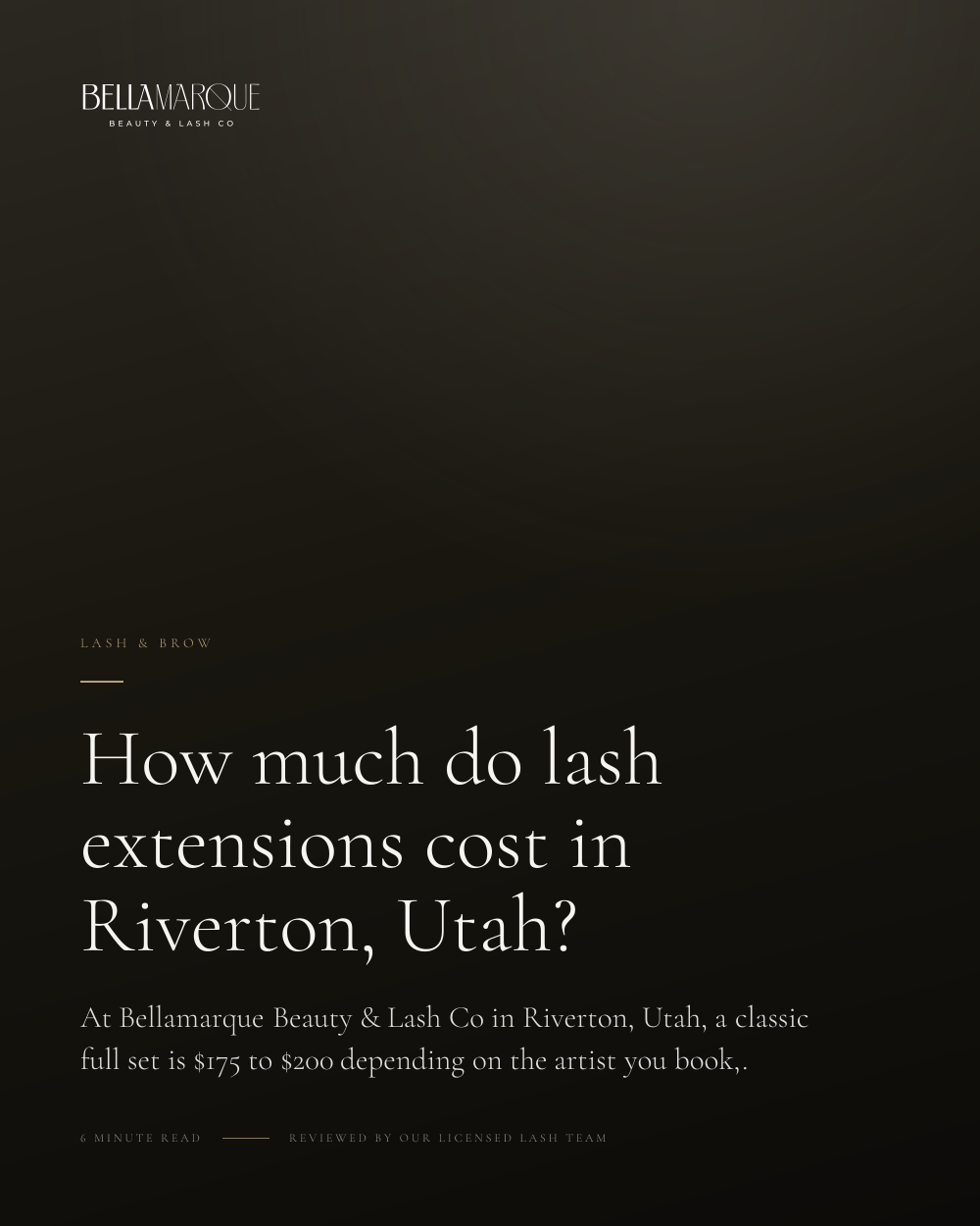 How much do lash extensions cost in Riverton, Utah?