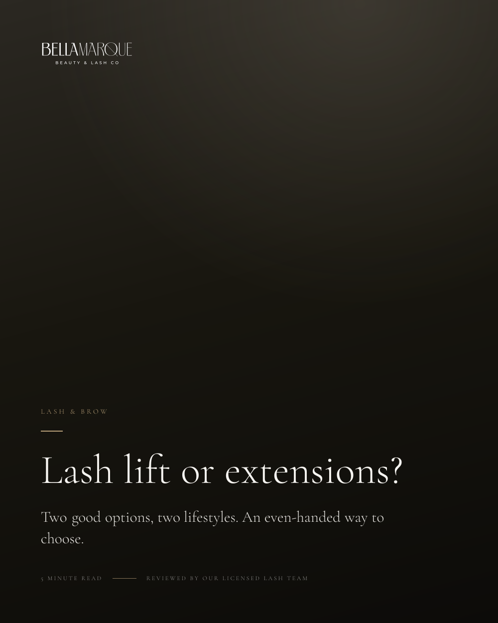 Lash lift or extensions: which is right for you?