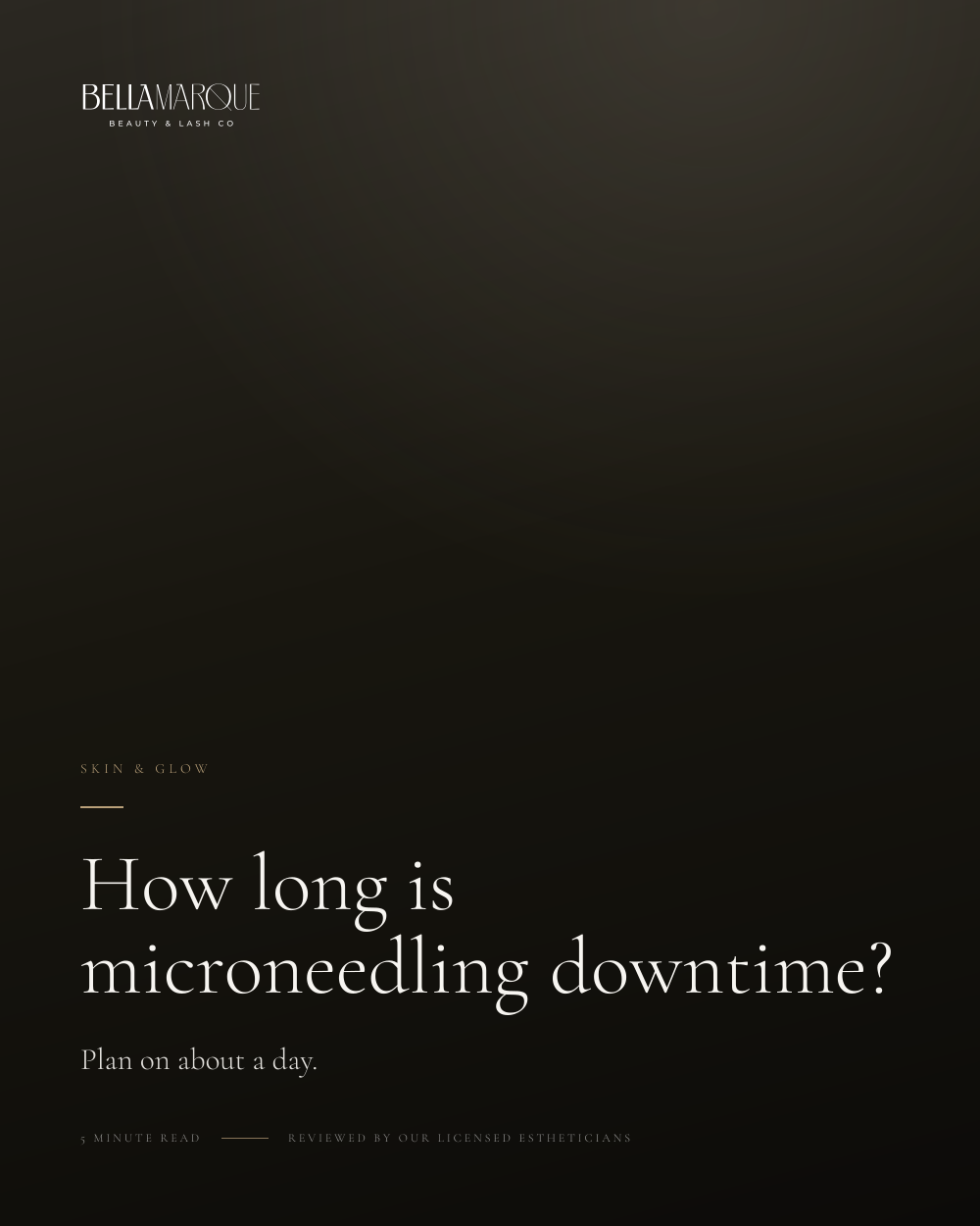 How long is microneedling downtime, and what can I expect after?